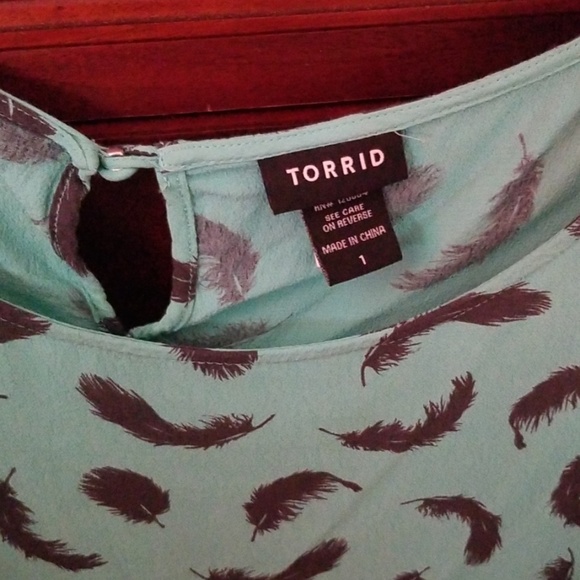 ♡2 for $20 Torrid feather top - Picture 3 of 7